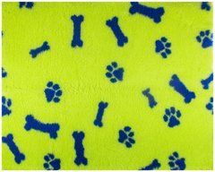 Килимок VetBed "Paws&Bones" лайм, 80х100 см