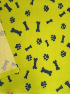 Килимок VetBed "Paws&Bones" лайм, 80х100 см