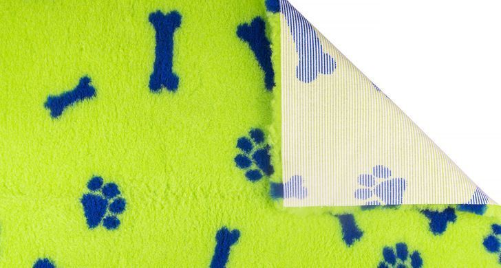 Килимок VetBed "Paws&Bones" лайм, 80х100 см
