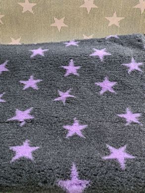 Килимок для собак Vetbed Charcoal & Lilac Stars, 80х100 см