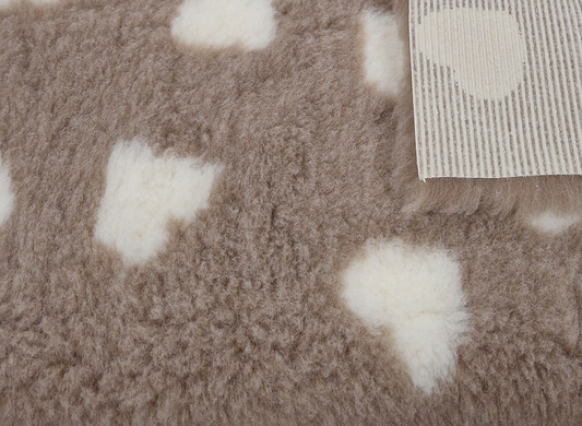 Килимок для собак Vetbed Mink with Magnolia Hearts, 80х100 см